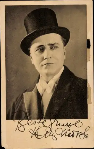 Ak Schauspieler Harry Liedtke, Portrait, Der Abenteurer, Autogramm