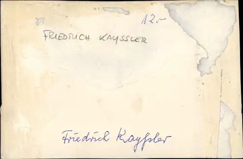 Ak Schauspieler Friedrich Kayssler, Portrait, Autogramm