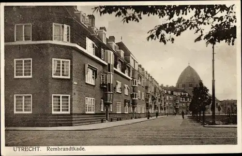 Ak Utrecht Niederlande, Rembrandtkade