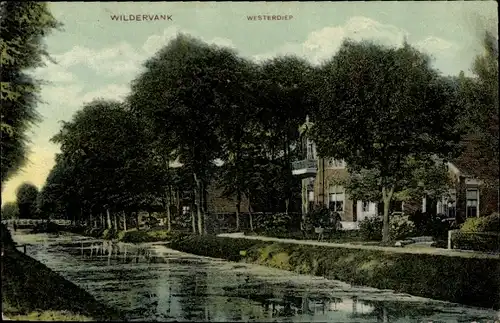 Ak Wildervank Groningen Niederlande, Westerdiep