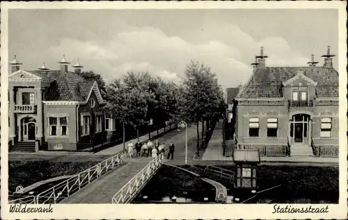 Ak Wildervank Groningen Niederlande, Stationsstraat