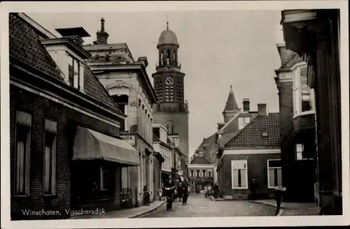 Ak Winschoten Groningen Niederlande, Visschersdijk