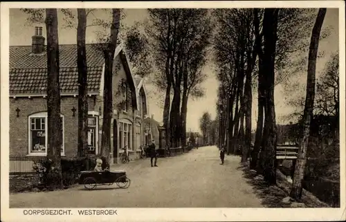 Ak Westbroek Utrecht Niederlande, Blick auf das Dorf