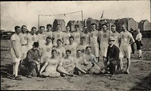 Ak Barmer Turnverein, Städtewettkampf 12. Mai 1912 in Düsseldorf, Turnerriege