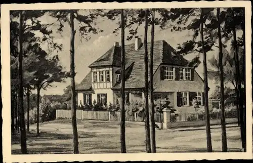 Ak Fangschleuse Grünheide in der Mark, Landheim Hohenzollern-Oberlyzeum, Bismarckstraße 40