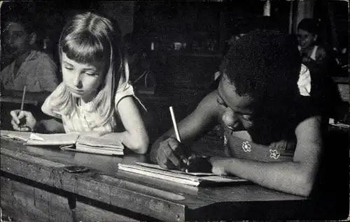 Ak Schulkinder in Französisch Kamerun, UNESCO