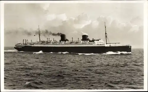 Ak Dampfschiff Columbus, Norddeutscher Lloyd Bremen, Ansicht Steuerbord