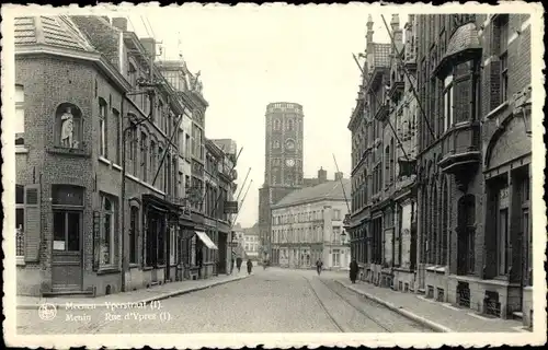 Ak Menen Menen Meenen Lys Westflandern, Rue d’Ypern