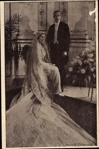 Ak Graf und Gräfin von Paris am Tag ihrer Hochzeit, Palermo
