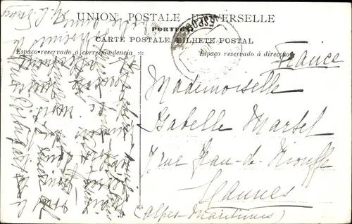 Ak Lisboa Lissabon Portugal, Rua Central do Campo Grande