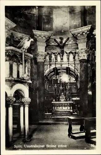 Ak Split Kroatien, Unutrasnjost Stolne crkve
