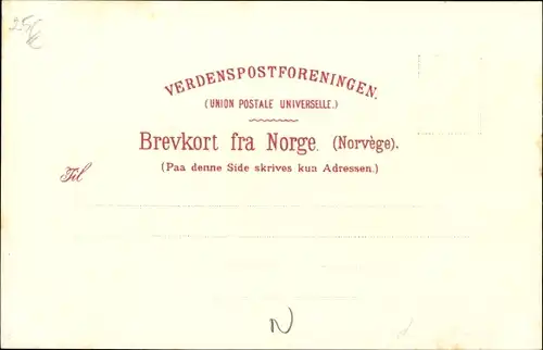 Künstler Litho Stalheim Norwegen, Gebirge, Hotel