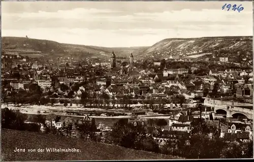 Ak Jena in Thüringen, Blick von der Wilhelmshöhe, Panorama