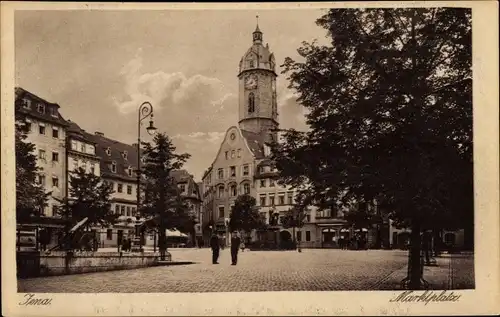 Ak Jena in Thüringen, Marktplatz, Kirche