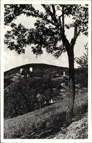 Ak Bühl in Baden Schwarzwald, Burg Alt Windeck, Panorama