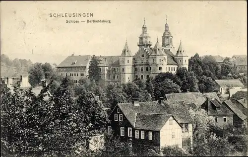 Ak Schleusingen in Thüringen, Schloss Bertholdsburg