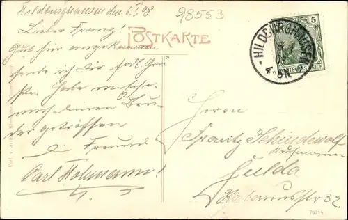 Ak Schleusingen in Thüringen, Schloss Bertholdsburg