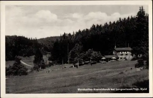 Ak Langewiesen Ilmenau am Thüringer Wald, Waldkaffee Kranichsruh