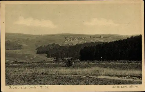 Ak Großbreitenbach in Thüringen, Böhlen, Panorama