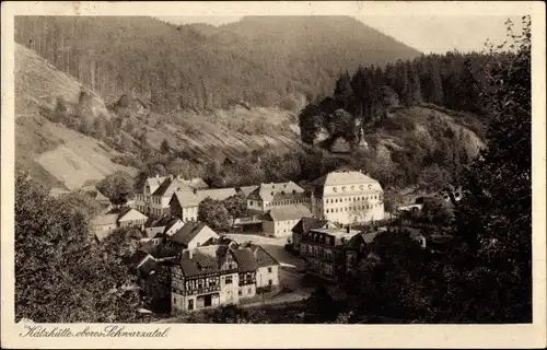 Ak Katzhütte im Schwarzatal Thüringen, Teilansicht