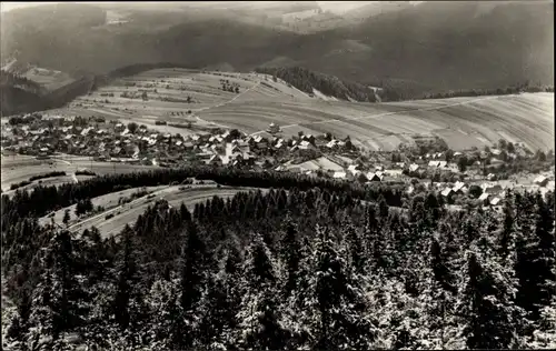 Ak Meuselbach Schwarzmühle Schwarzatal in Thüringen, Panorama