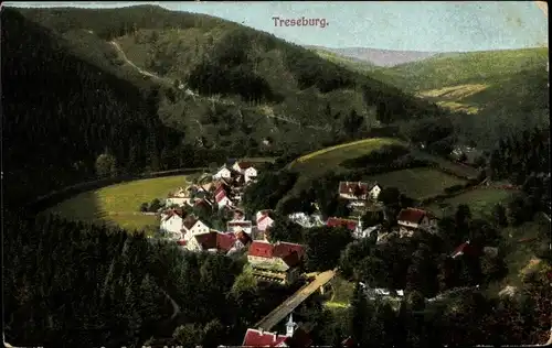 Ak Treseburg Thale im Harz, Totalansicht