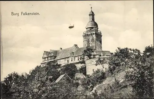 Ak Falkenstein im Harz, Selketal, Burg Falkenstein