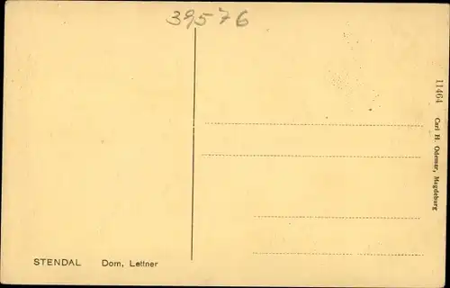 Ak Stendal in der Altmark, Dom, Lettner