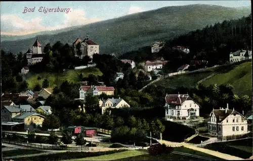 Ak Elgersburg Thüringen, Panorama vom Ort