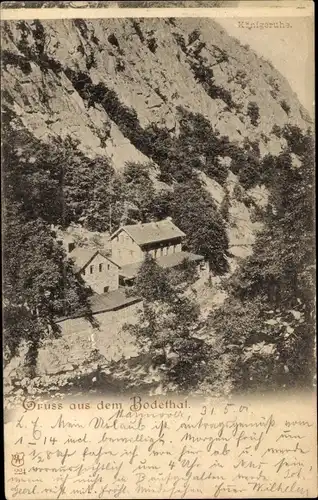 Ak Thale im Harz, Bodetal, Königsruhe