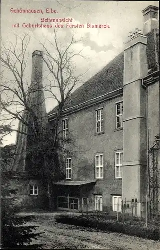 Ak Schönhausen an der Elbe, Geburtshaus von Fürst Bismarck