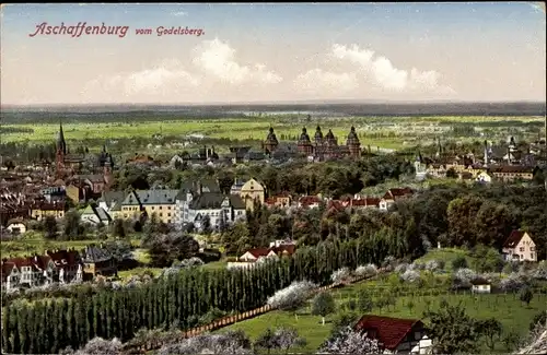 Ak Aschaffenburg in Unterfranken, Panorama