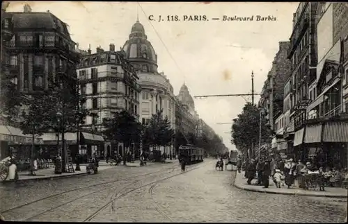 Ak Paris XVIII. Montmartre, Boulevard Barbes