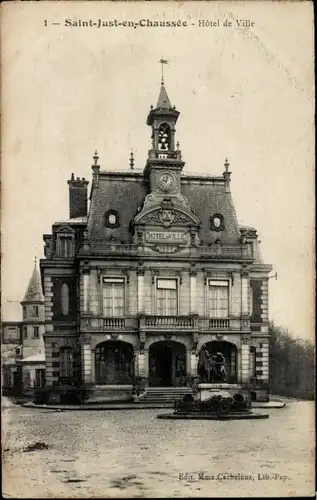 Ak Saint Just en Chaussée Oise, Hotel de Ville