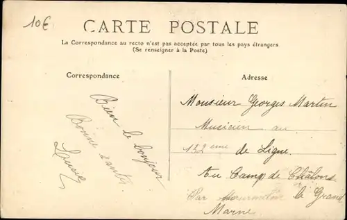 Ak Versigny Oise, l'Eglise