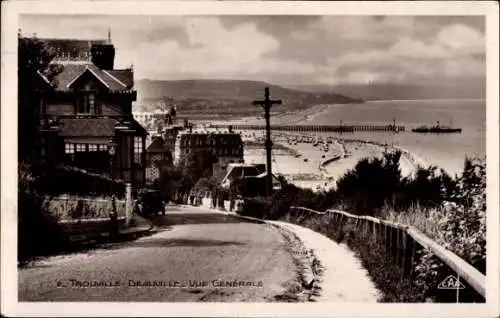 Ak Trouville Calvados, Deauville, Vue généralle