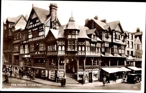 Ak Chester Cheshire England, The Cross