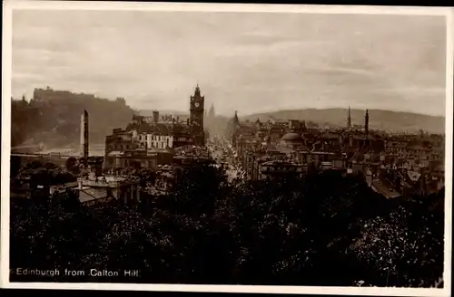 Ak Edinburgh Schottland, Teilansicht