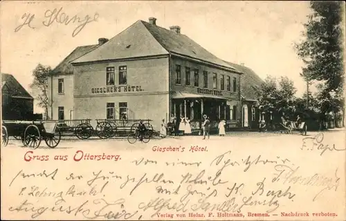 Ak Ottersberg in Niedersachsen, Gieschens Hotel