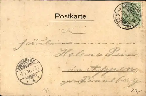 Ak Quickborn in Holstein, Winters Haus, Garten