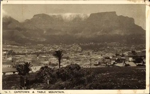 Ak Cape Town Kapstadt Südafrika, Panorama, Tafelberg