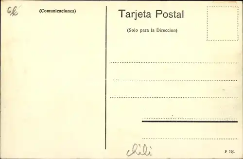 Ak Los Andes Valparaíso, Panorama der Ortschaft