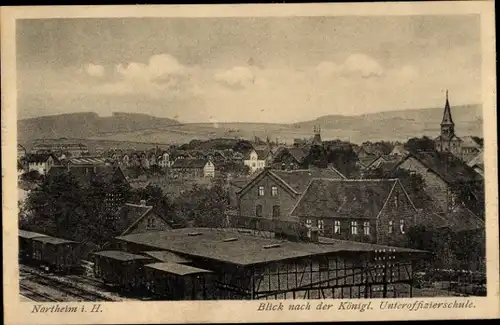 Ak Northeim in Niedersachsen, königliche Unteroffizierschule, Panorama