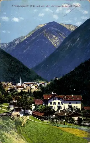 Ak Fortezza Franzensfeste Südtirol, Teilansicht, Ort an der Brennerbahn