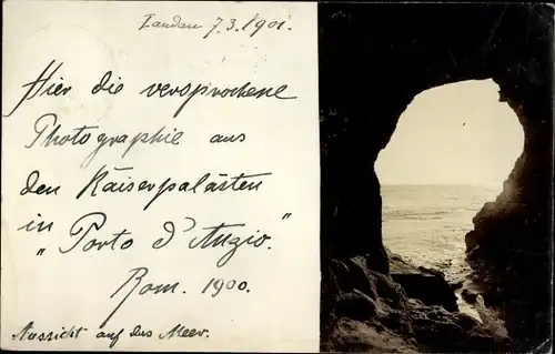 Foto Ak Porto d'Anzio Lazio, Kaiserpaläste, Aussicht auf das Meer