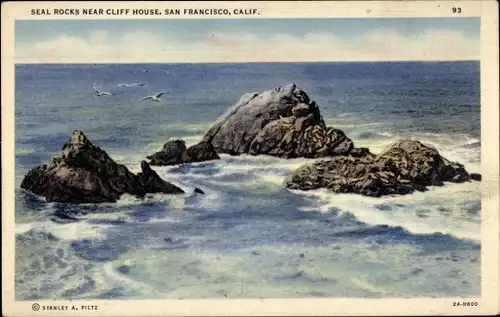 Ak San Francisco Kalifornien USA, Seal Rocks near Cliff House