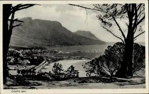Ak Camps Bay Kapstadt Kapstadt Südafrika, Teilansicht