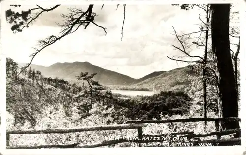 Ak West Virginia USA, Blick vom Kates Mountain Club, White Sulphur Springs