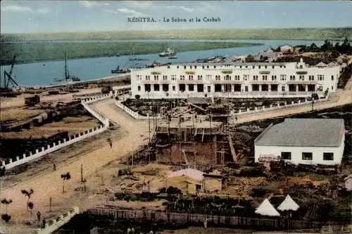 Ak Kenitra Marokko, Le Sebou et la Casbah, Hafen, Baustelle