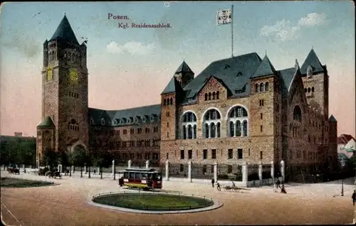 Ak Poznań Posen, Kgl. Residenzschloss